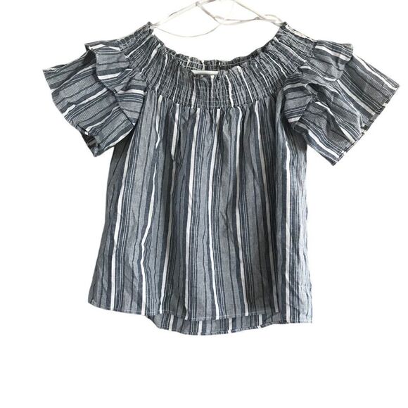 Caslon Linen Blouse Extra Small XS Petite - Picture 2 of 7